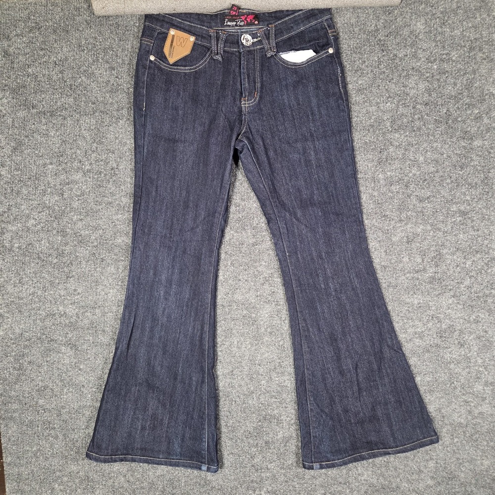 L'Wren Lady Jeans Women's Size 29 Dark Wash Bootcut Flare Denim Y2K Western